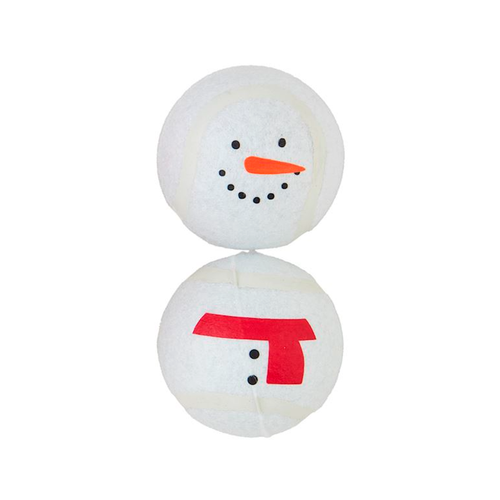 Snowman Christmas Character Tennis Ball Set Mud Pie Home - Pet