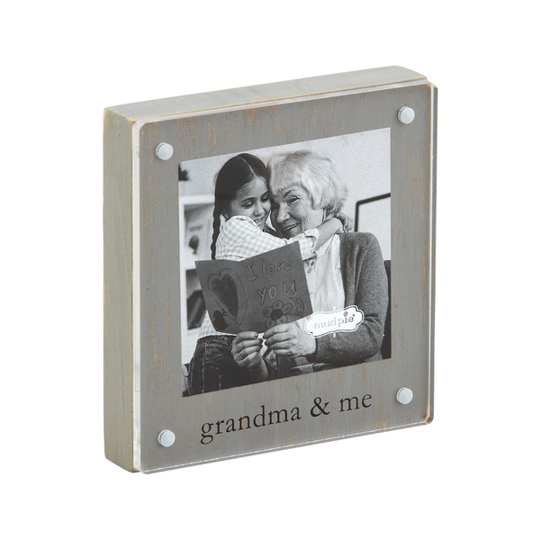 Grandma &amp; Me Acrylic Block Frame Mud Pie Home - Wall & Mantle - Plaques, Signs & Frames
