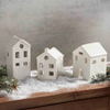 White Christmas Houses Mud Pie Home