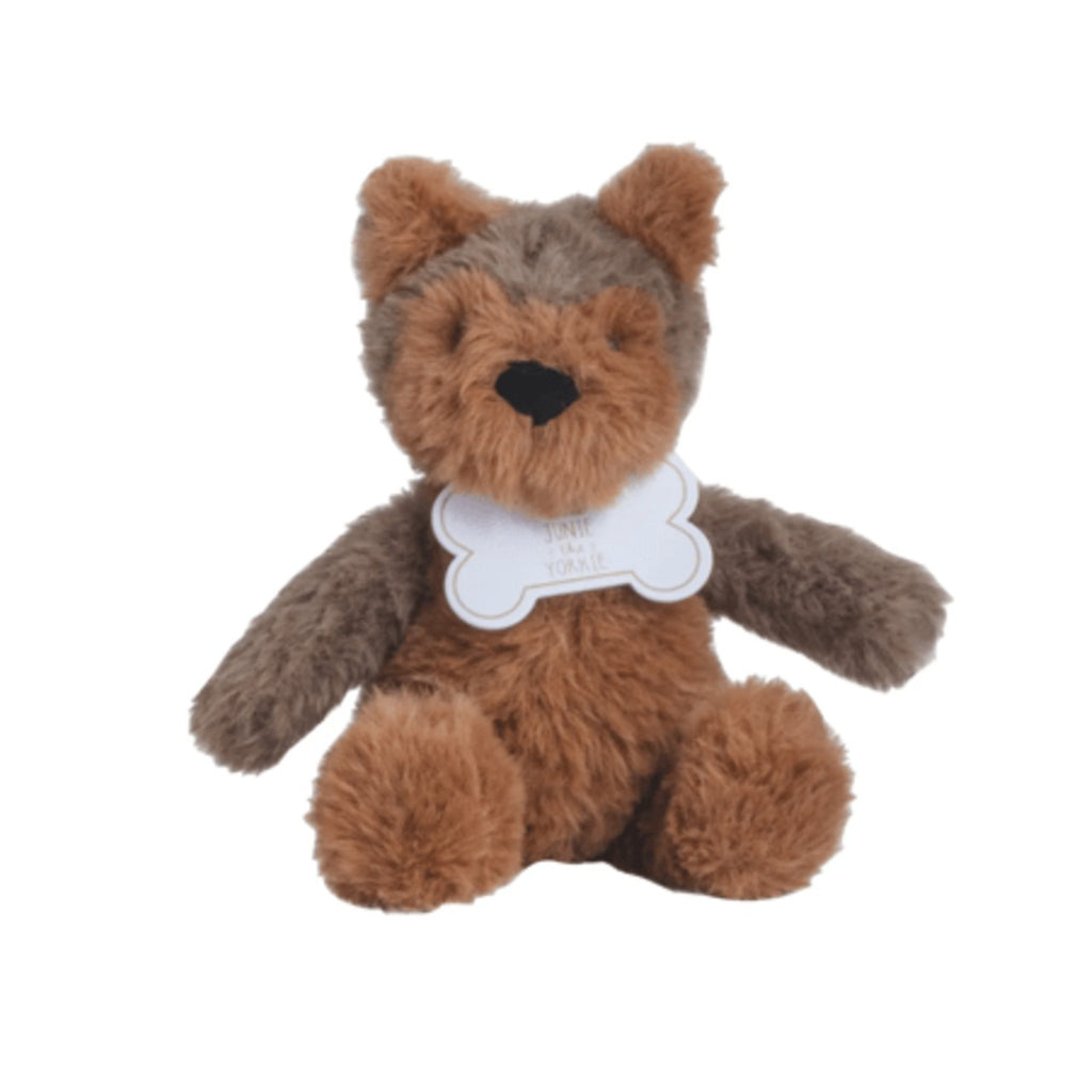 Junie (Yorkie) Dog Breed Mini Plush Pal Mud Pie Toys & Games - Stuffed Animals & Plush Toys