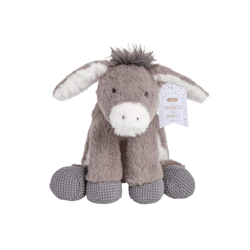 Thaddeus (Donkey) Barnyard Friends Plush Pal Collection Mud Pie Toys & Games - Stuffed Animals & Plush Toys