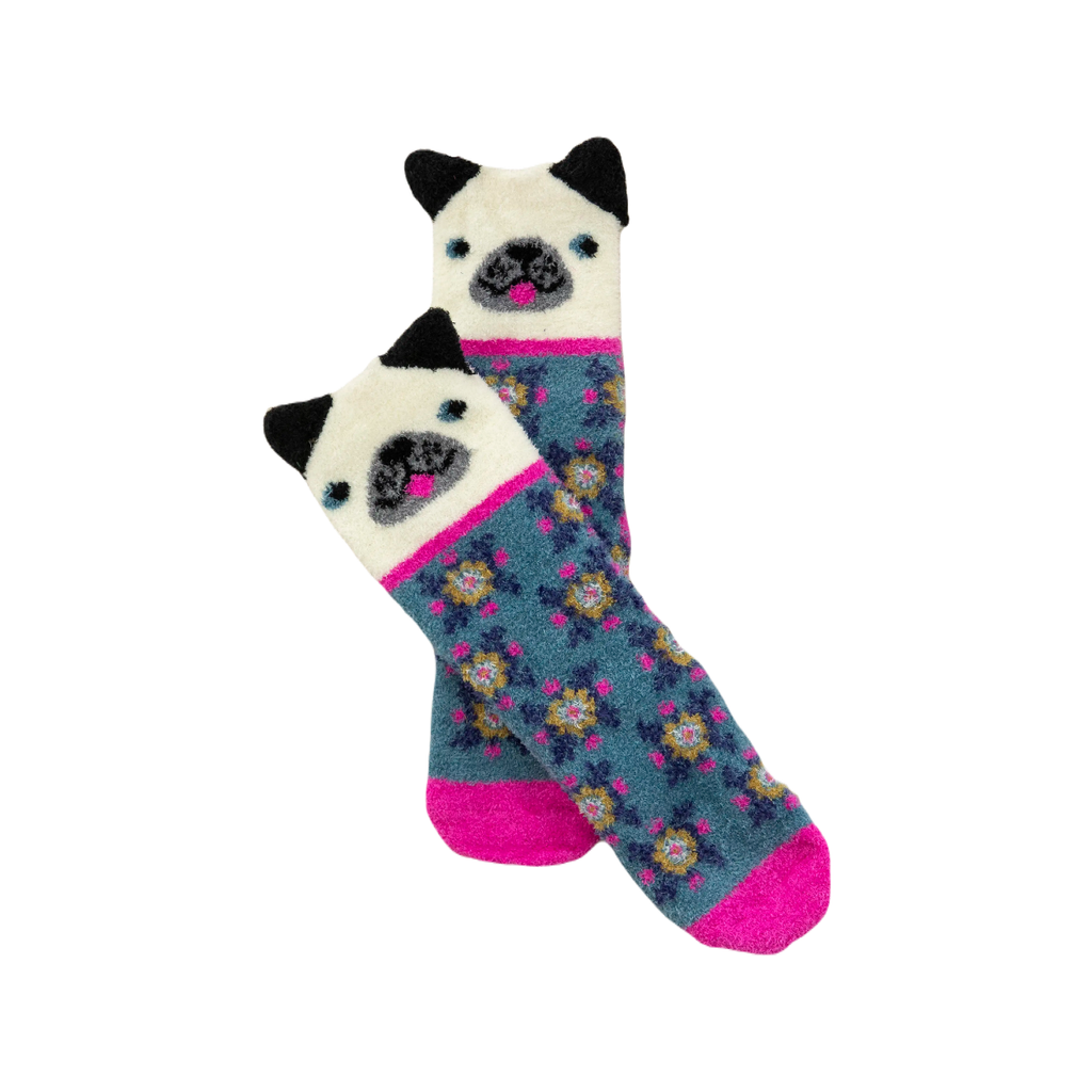 Blue Dog Cozy Socks Natural Life Apparel & Accessories - Socks - Adult - Unisex