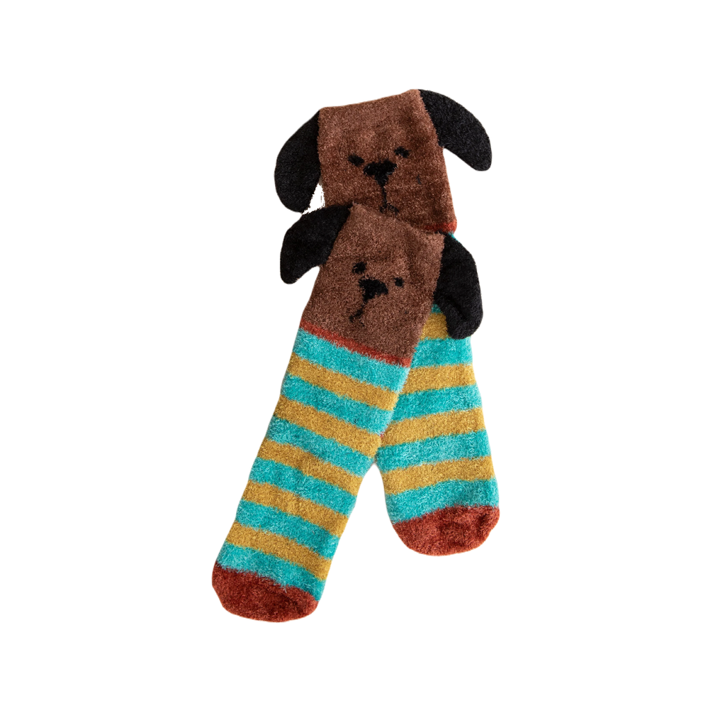 Brown Dog Cozy Socks Natural Life Apparel & Accessories - Socks - Adult - Unisex