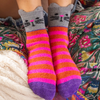 Hot Pink Cat Cozy Socks Natural Life Apparel & Accessories - Socks - Adult - Unisex