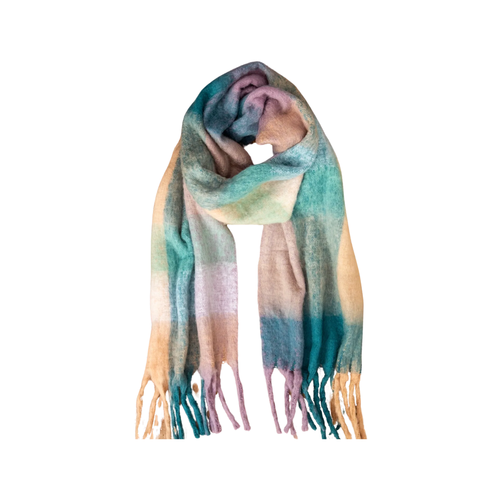 Cuddle Up Cozy Scarf Blue/Sage