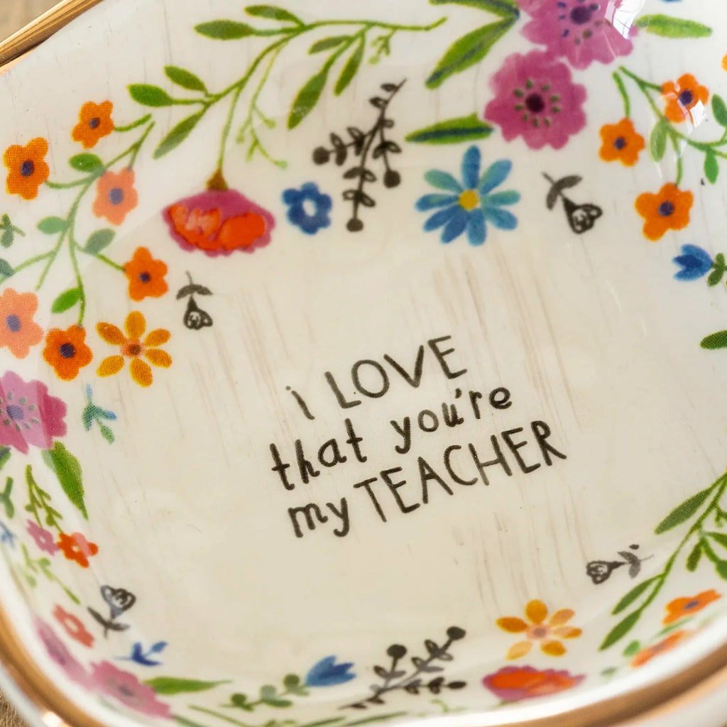 Teacher Antiqued Trinket Bowl Natural Life Home - Decorative Trays, Plates, & Bowls