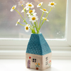 Dark Turquoise Cottage Bud Vase Natural Life Home - Garden - Vases & Planters