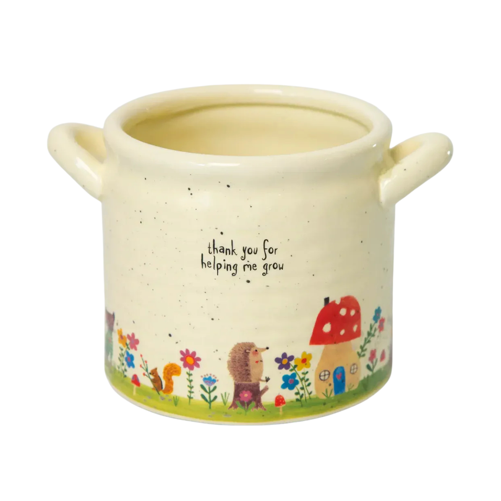 Thank You For Helping Me Grow Crock Planter Natural Life Home - Garden - Vases & Planters