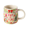 Cup Of Happy Holiday Stoneware Mug Natural Life Home - Mugs & Glasses