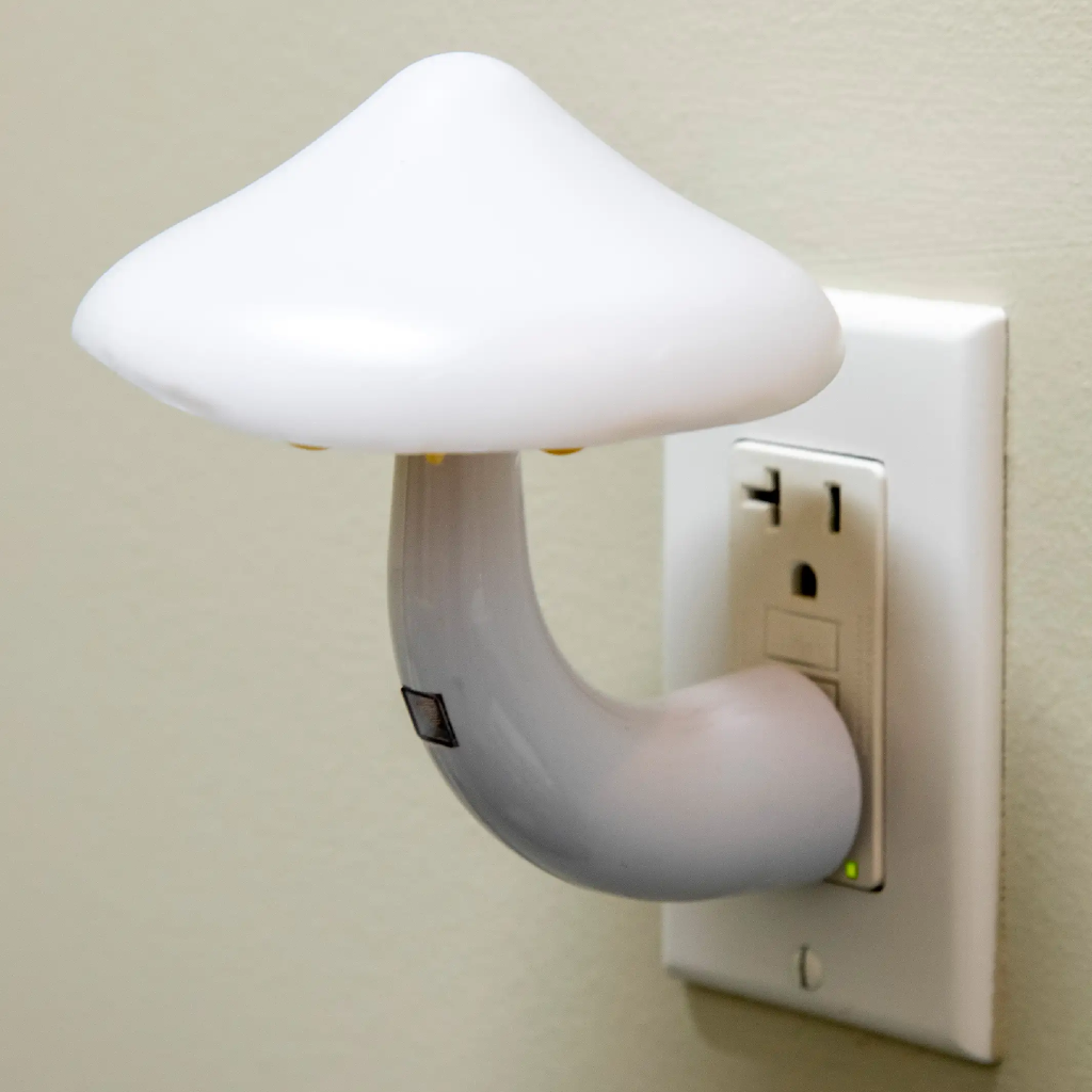 Mushroom LED Night Light - XL - White Natural Life Home
