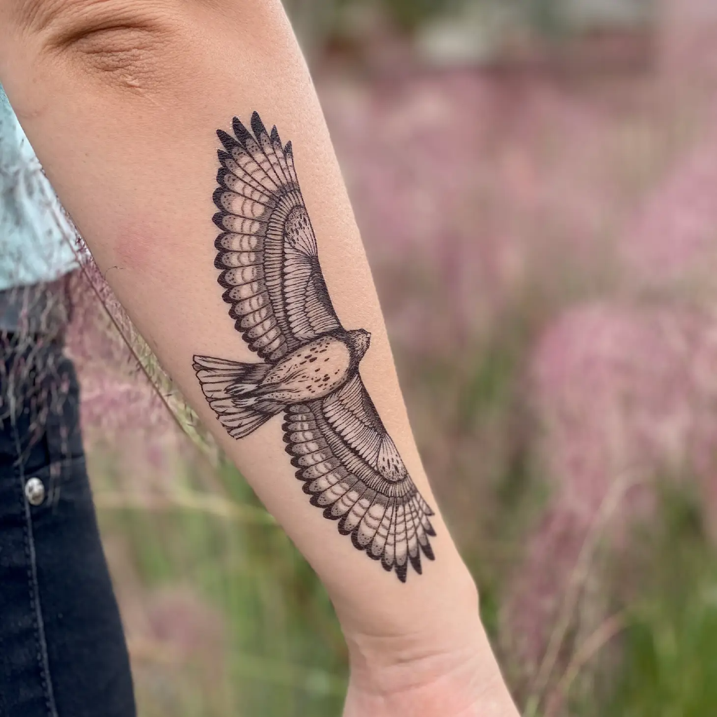 Hawk Temporary Tattoo NatureTats Toys & Games