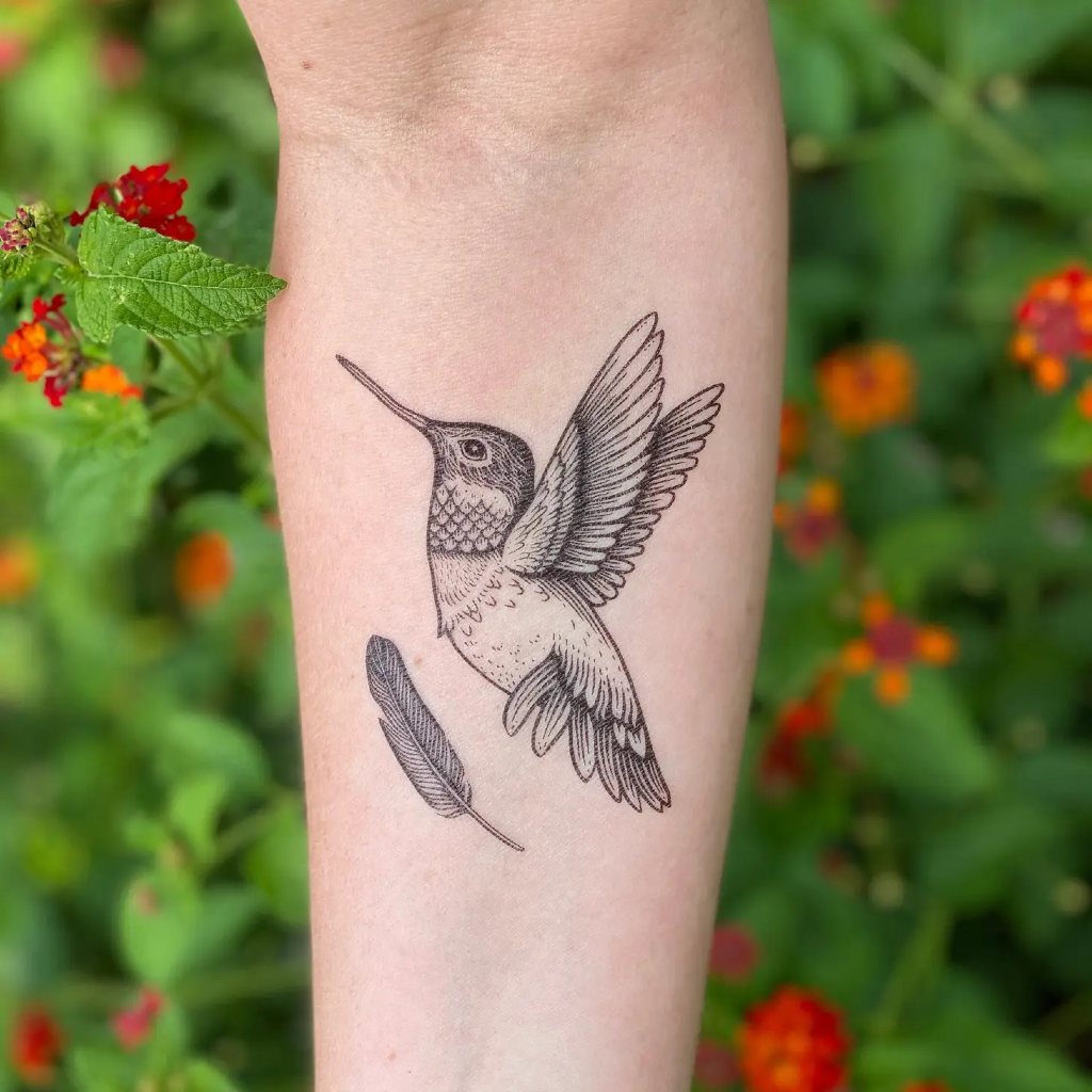 Hummingbird Temporary Tattoo - 2 Pack NatureTats Toys & Games