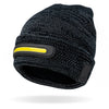 Black Reflective Rechargeable LED Beanie - Unisex Night Scope Apparel & Accessories - Winter - Adult - Hats