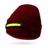 Burgundy Night Watch Rechargeable LED Beanie - Womens Night Scope Apparel & Accessories - Winter - Adult - Hats