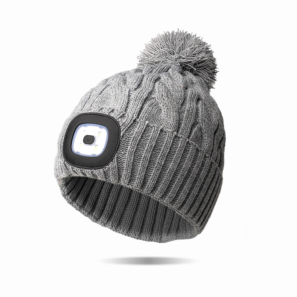 Gray Night Scope Nova Pom Hat - Womens Night Scope Apparel & Accessories - Winter - Adult - Hats