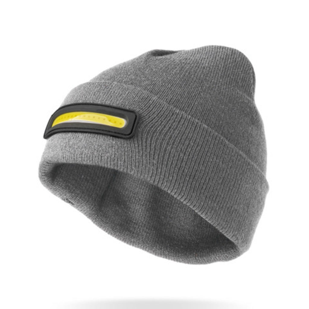 Gray Night Watch Rechargeable COB LED Beanie Adult Hat Night Scope Apparel & Accessories - Winter - Adult - Hats
