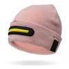 Pink Reflective Rechargeable LED Beanie - Unisex Night Scope Apparel & Accessories - Winter - Adult - Hats
