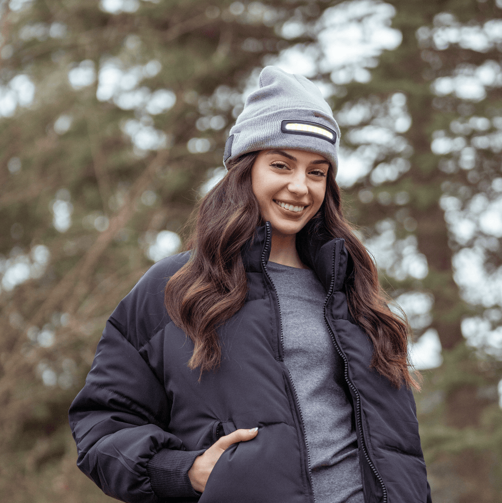 Reflective Rechargeable LED Beanie - Unisex Night Scope Apparel & Accessories - Winter - Adult - Hats
