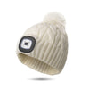 White Night Scope Nova Pom Hat - Womens Night Scope Apparel & Accessories - Winter - Adult - Hats