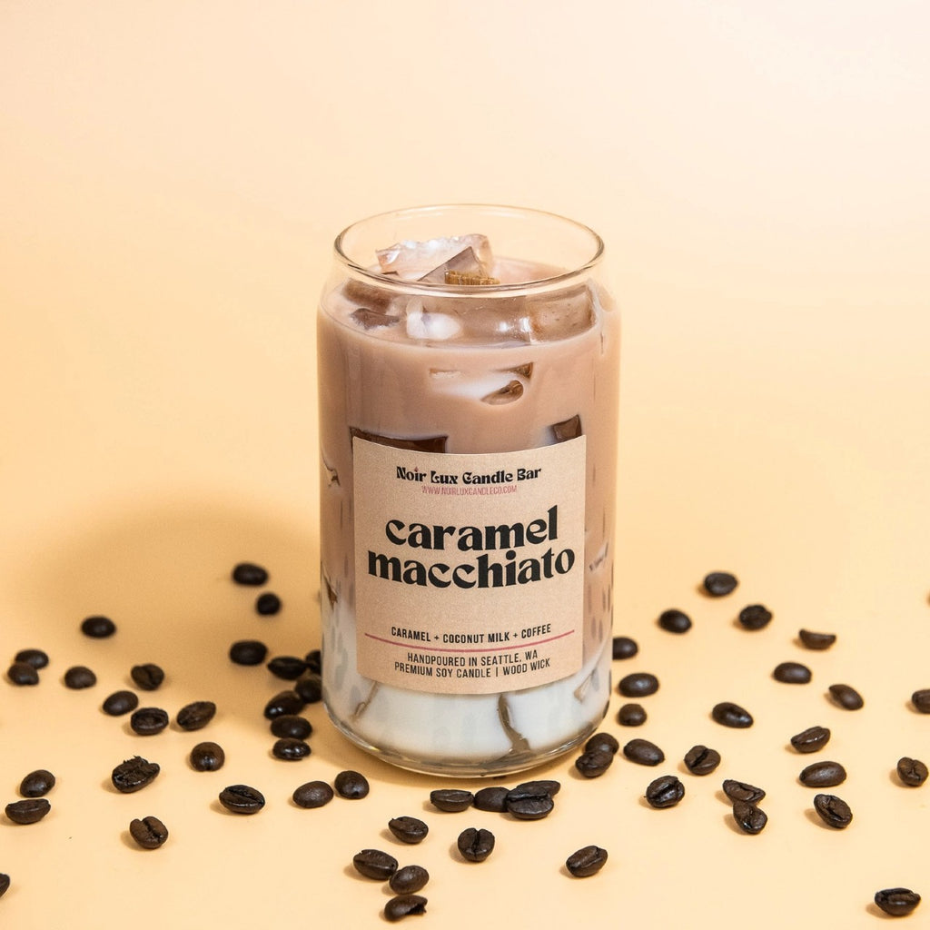 Iced Caramel Macchiato Coffee Candle Noir Lux Candle Co Home - Candles
