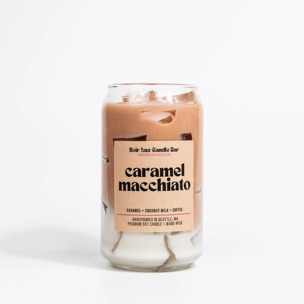 Iced Caramel Macchiato Coffee Candle Noir Lux Candle Co Home - Candles