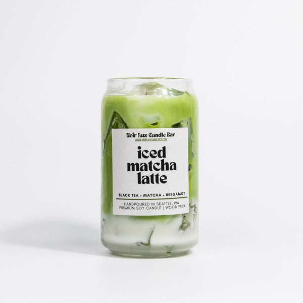 Iced Matcha Latte Coffee Candle Noir Lux Candle Co Home - Candles