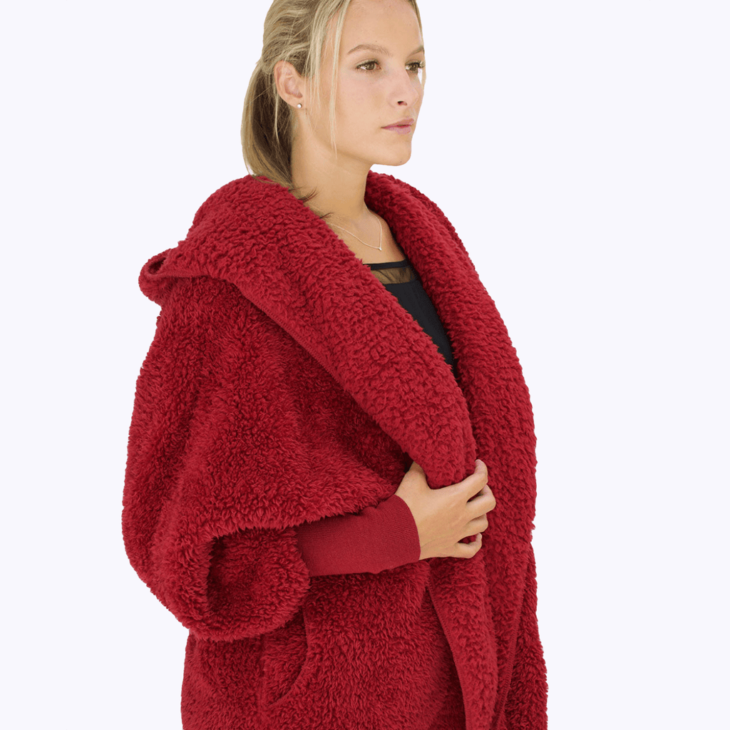 Red Velvet Nordic Beach Wrap - Original Nordic Beach Apparel & Accessories - Winter - Adult - Scarves & Wraps