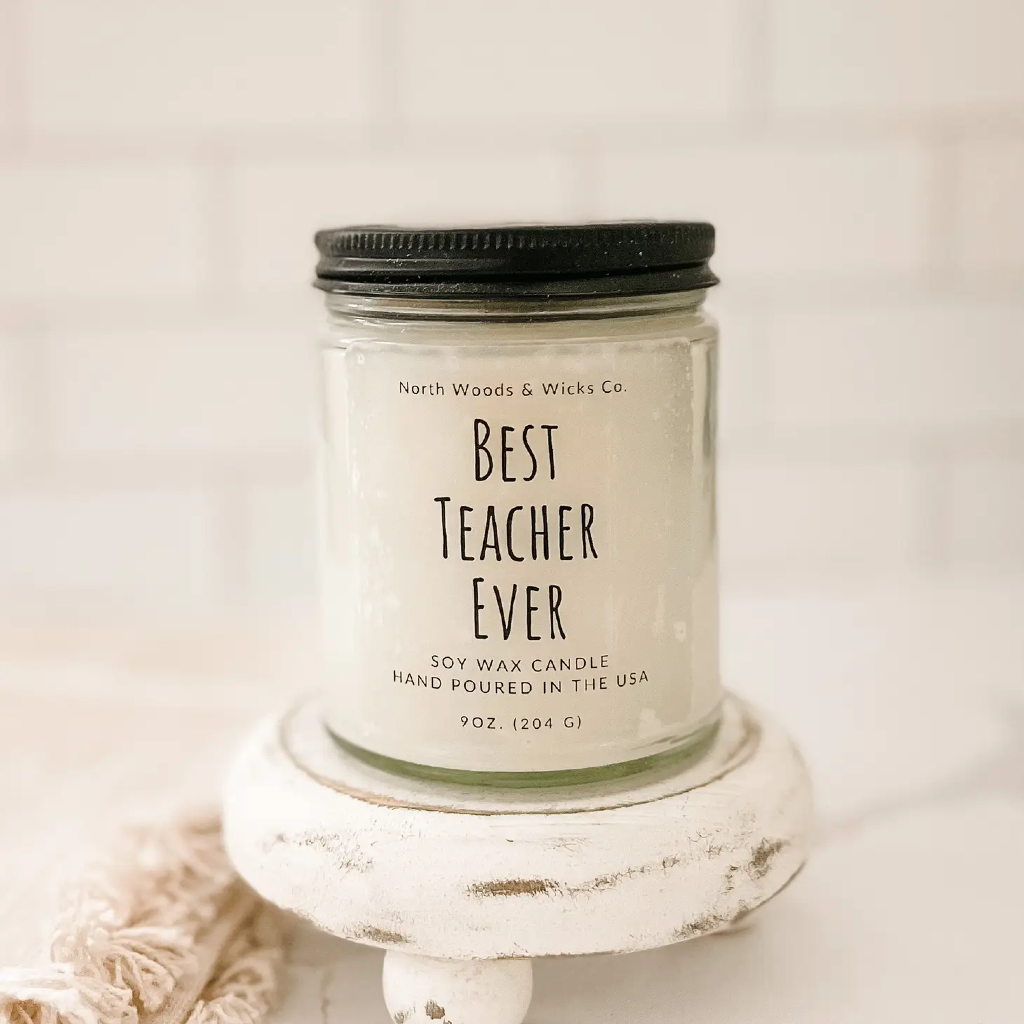Best Teacher Ever Candle - Starry Nights - 9oz North Woods & Wicks Co Home - Candles - Novelty
