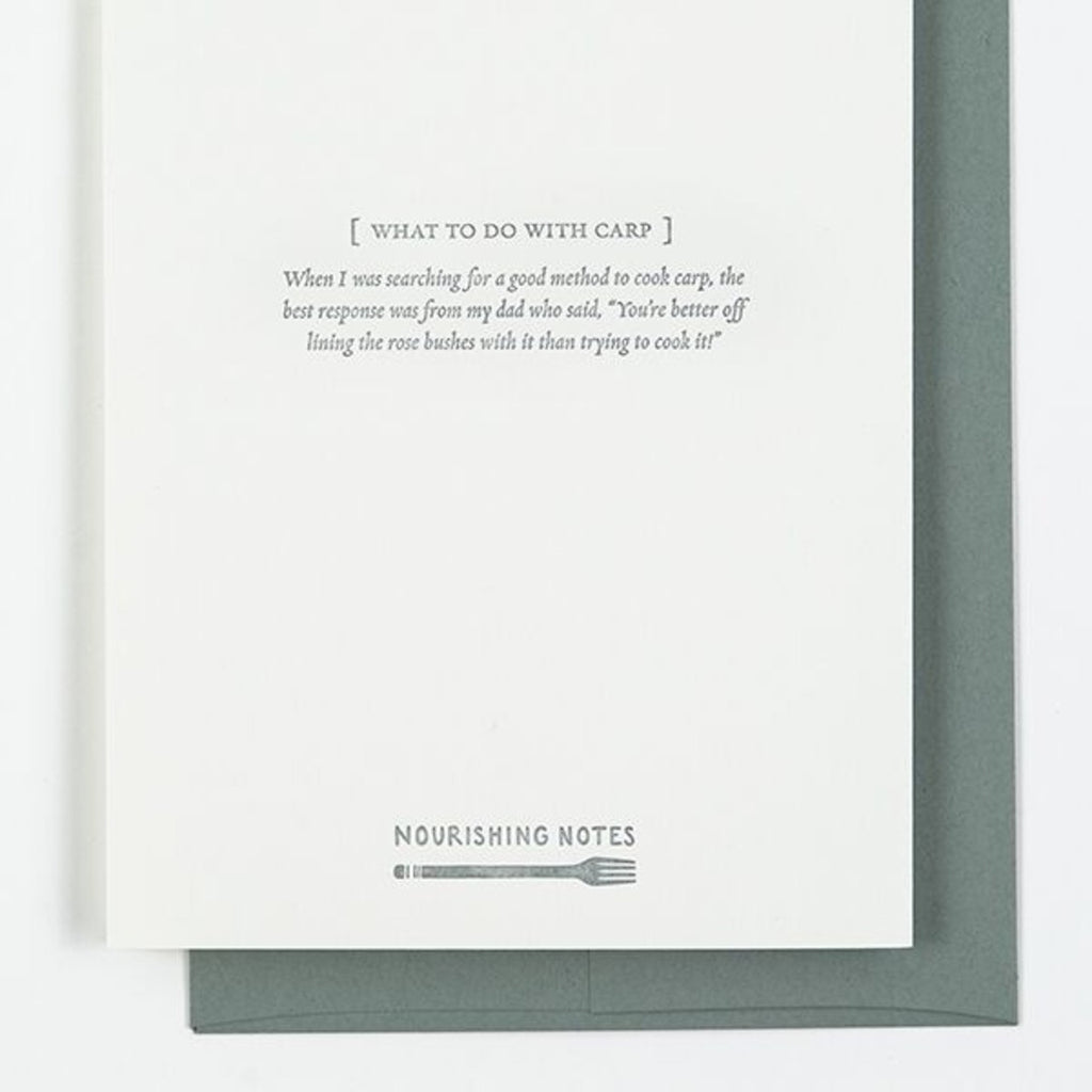 Carp Birthday Card Nourishing Notes Cards - Birthday