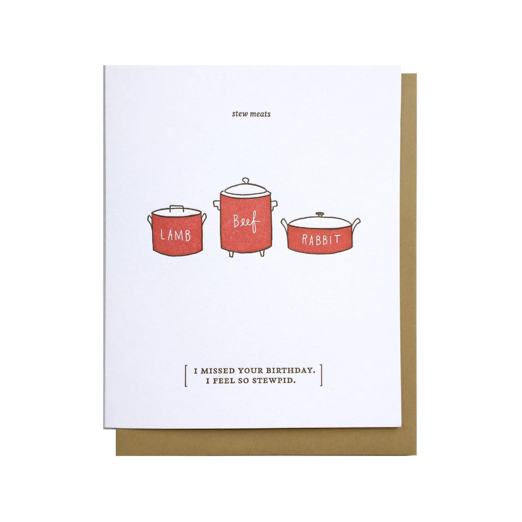 Stew Birthday Card Nourishing Notes Cards - Birthday
