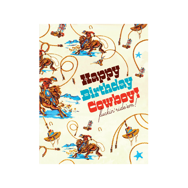 Cowboy Ride Em Birthday Card OffensiveDelightful Cards - Birthday