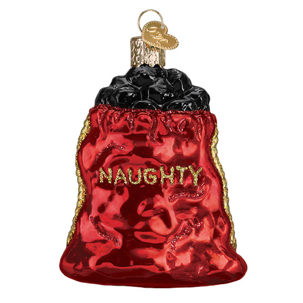 Bag Of Coal Ornament Old World Christmas Holiday - Ornaments