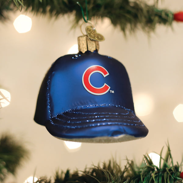 Baseball Cap Ornament - Chicago Cubs Old World Christmas Holiday - Ornaments