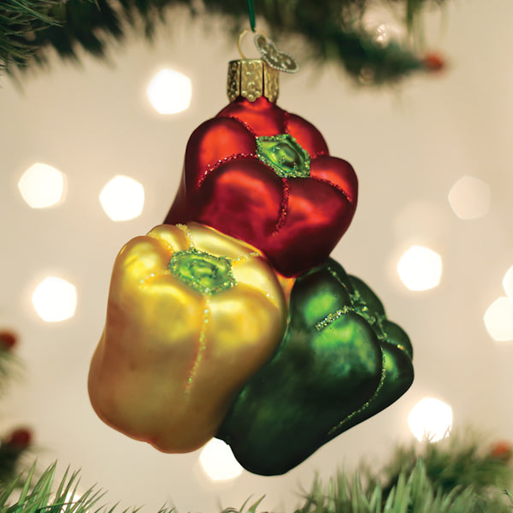 Bell Peppers Ornament Old World Christmas Holiday - Ornaments