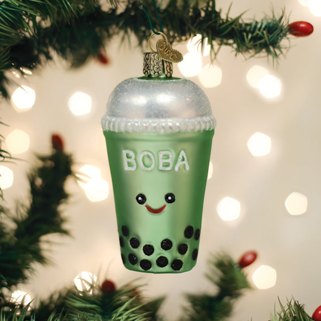 Boba Tea Ornament Old World Christmas Holiday - Ornaments