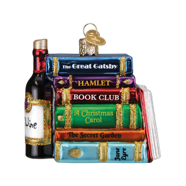 Book Club Ornament Old World Christmas Holiday - Ornaments