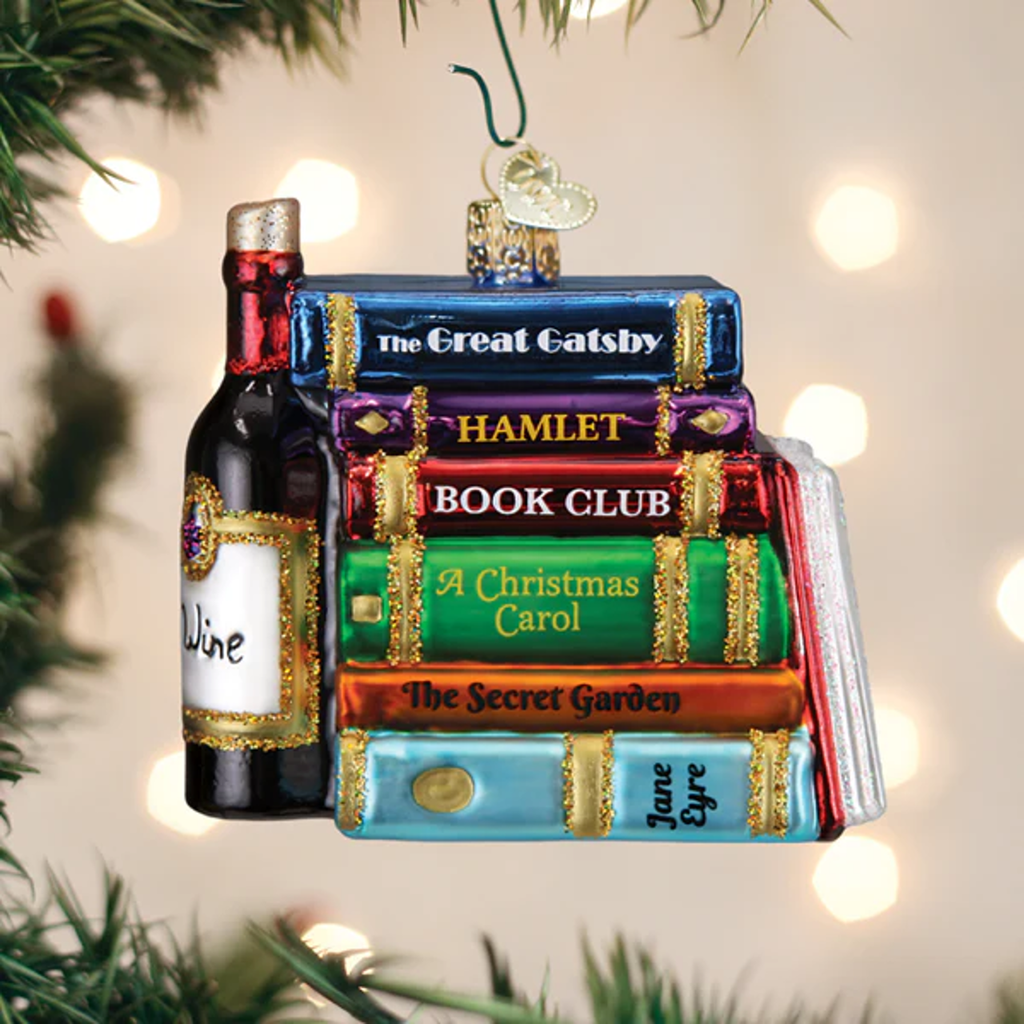 Book Club Ornament Old World Christmas Holiday - Ornaments