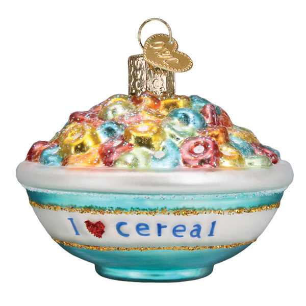 Bowl Of Cereal Ornament Old World Christmas Holiday - Ornaments