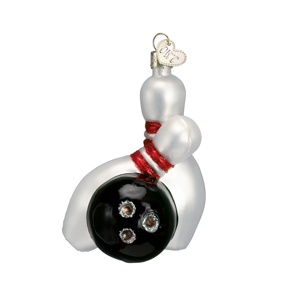 Bowling Ball & Pins Ornament Old World Christmas Holiday - Ornaments