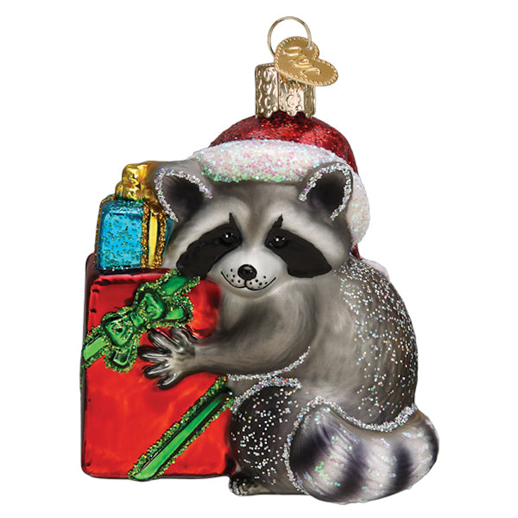 Christmas Bandit Raccoon Ornament Old World Christmas Holiday - Ornaments