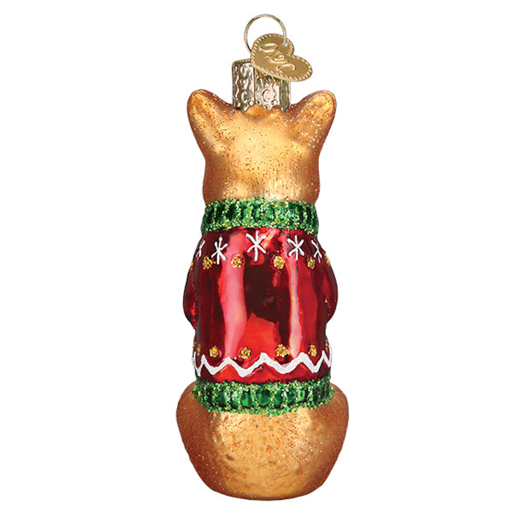 Christmas Corgi Ornament Old World Christmas Holiday - Ornaments