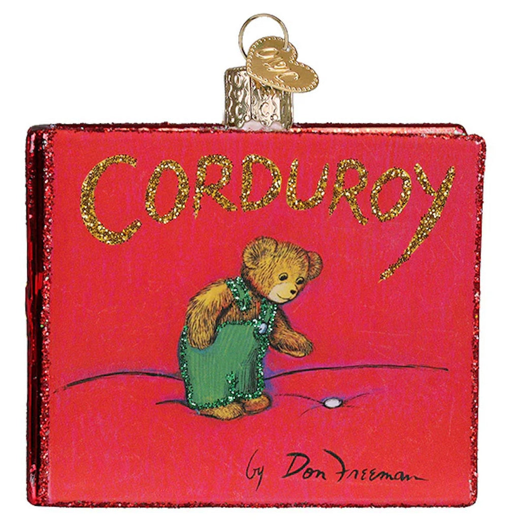 Corduroy Book Ornament Old World Christmas Holiday - Ornaments
