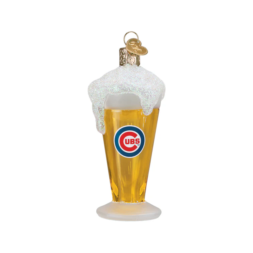 Cubs Glass Of Beer Ornament Old World Christmas Holiday - Ornaments