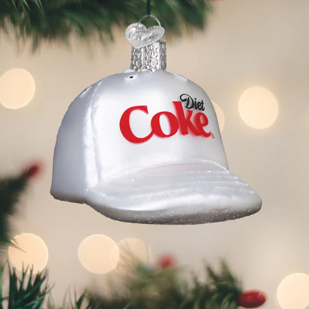 Diet Coke Baseball Cap Ornament Old World Christmas Holiday - Ornaments