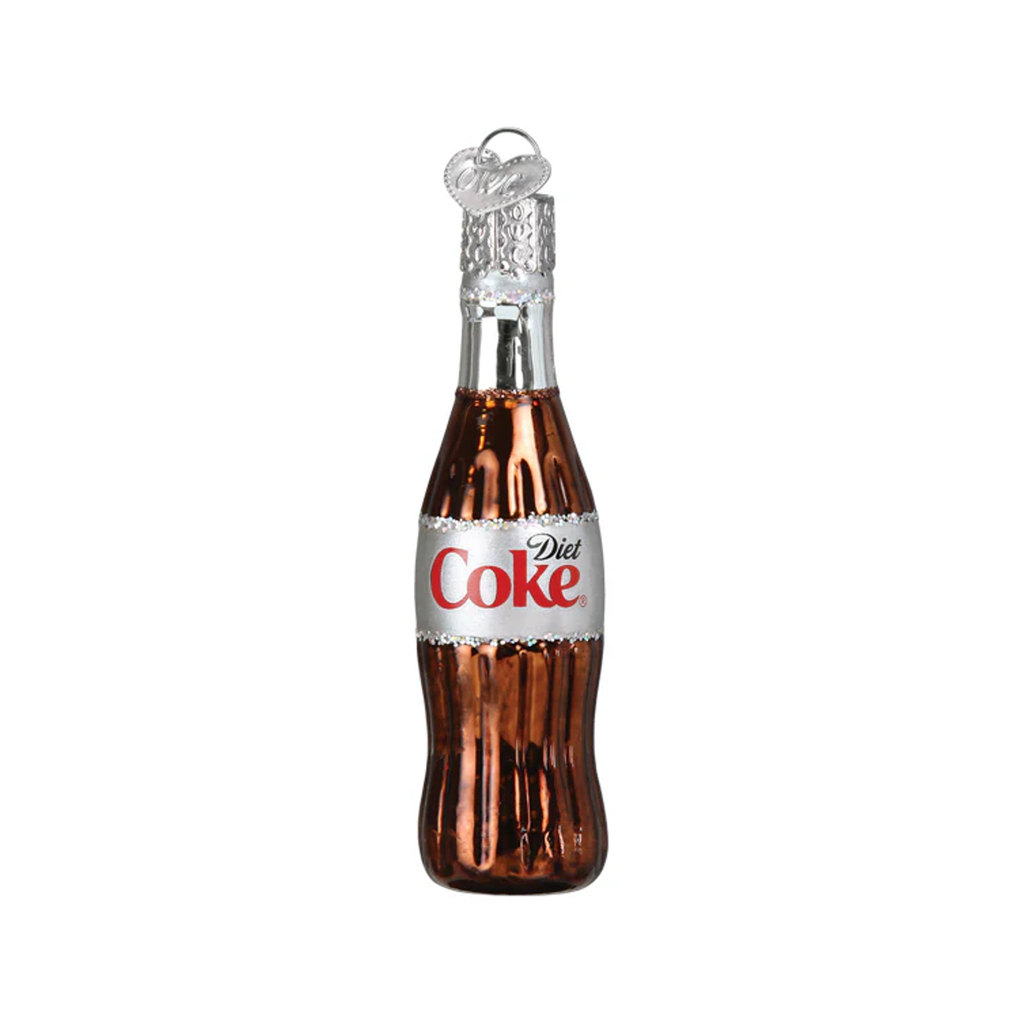 Diet Coke Bottle Mini Ornament Old World Christmas Holiday - Ornaments