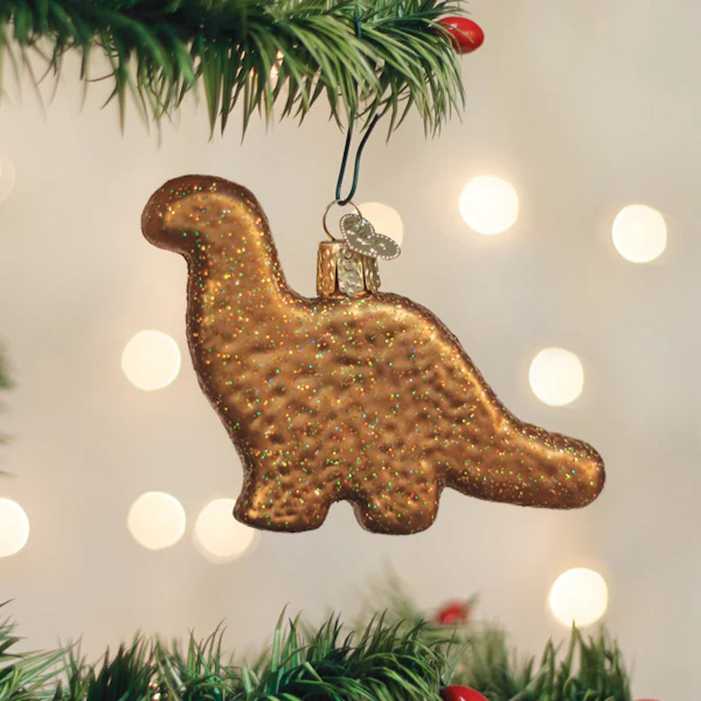 Dino Chicken Nugget Ornament Old World Christmas Holiday - Ornaments