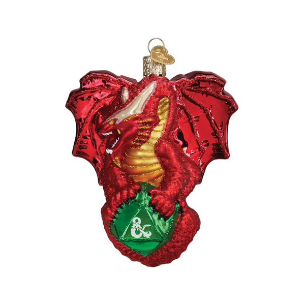 Dungeons And Dragons Red Dragon Ornament Old World Christmas Holiday - Ornaments