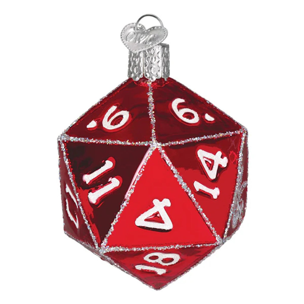 Dungeons & Dragons d20 Dice Ornament Old World Christmas Holiday - Ornaments