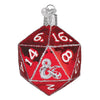 Dungeons & Dragons d20 Dice Ornament Old World Christmas Holiday - Ornaments