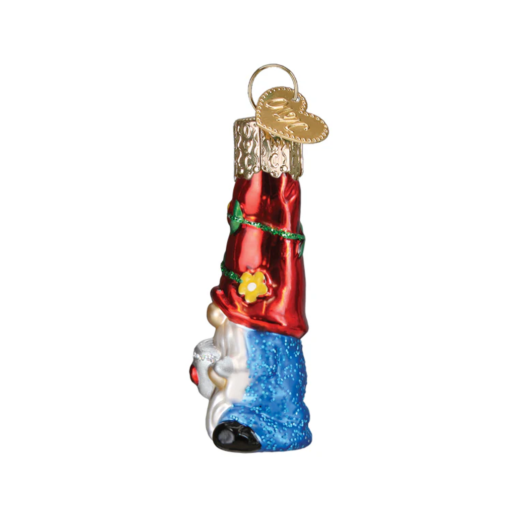 Garden Gnome Mini Ornament Old World Christmas Holiday - Ornaments